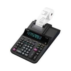 CALCULATRICE A RUBAN 12 CHIFFRES NOIRE "CASIO" REF: DR-120R-BK-E-DC