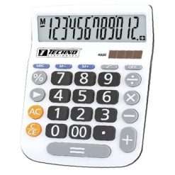 CALCULATRICE DE BUREAU 12 CHIFFRES "TECHNO" REF: 4956
