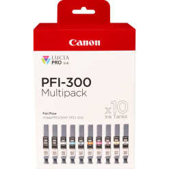 Canon Encre PFI-300 4192C008 Multicolore 10-Pack