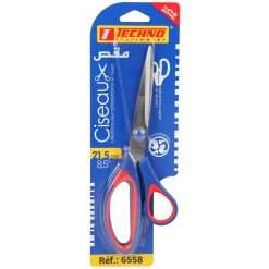 CISEAUX ASYMETRIQUE 21,5 cm S/BLISTER "TECHNO" REF: 6558