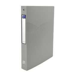 CLASSEUR 04 ANNEAUX OSMOSE A4 DOS 40mm ROND POLYPROPILINE OPAQUE GRIS CLAIR "ELBA" REF: 400105140