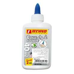 COLLE BLANCHE A BOUCHON APPLICATEUR 40ml "TECHNO" REF: 0474