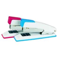 Agrafeuse de Bureau VERSAL 20 Feuilles Bleu et Rose